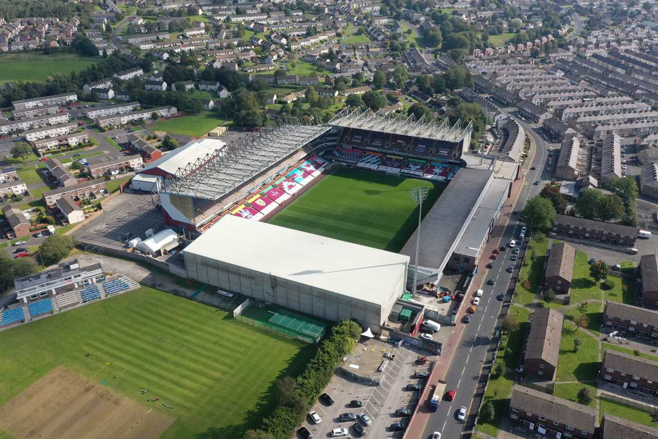 Turf Moor is located in Burnley 