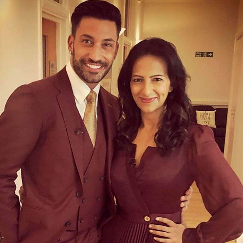 Giovanni Pernice and Ranvir Singh posing together