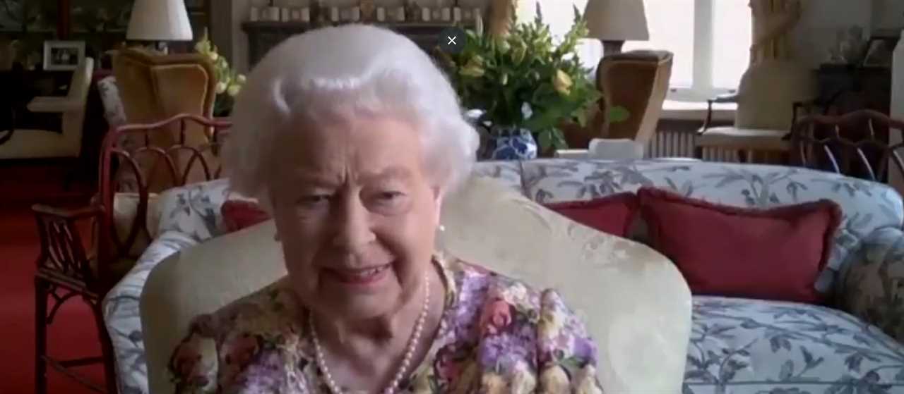 The Queen made a video call to carers