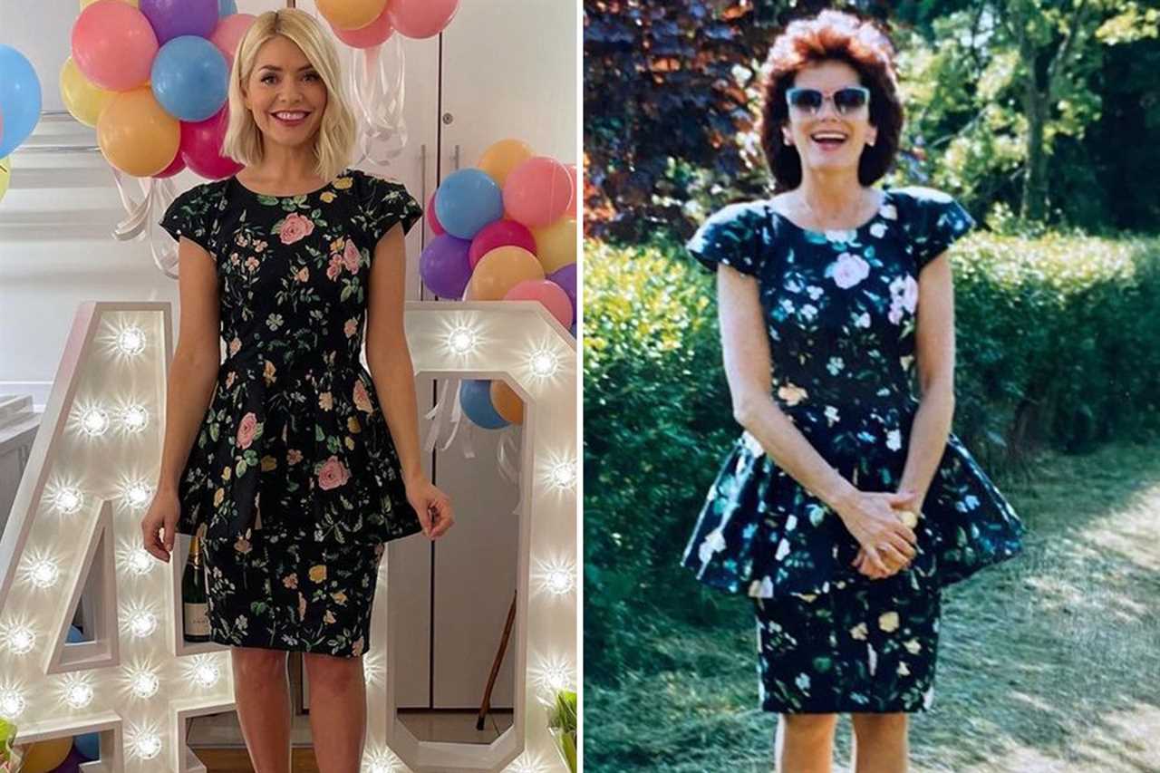 Holly Willoughby wore her mum's dress to celebrate her 40th birthday