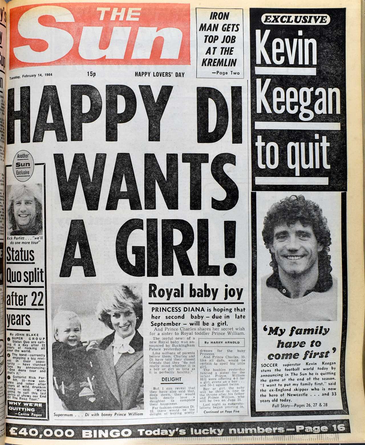 The Sussexes appear to have taken inspiration for Diana - who announced she was pregnant with Harry on Valentine's Day 1984