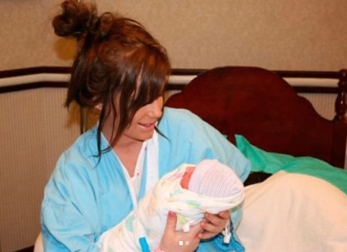 Chelsea Houska shared some sweet throwbacks of her as a teenager with her newborn Aubree to mark her exit from MTV