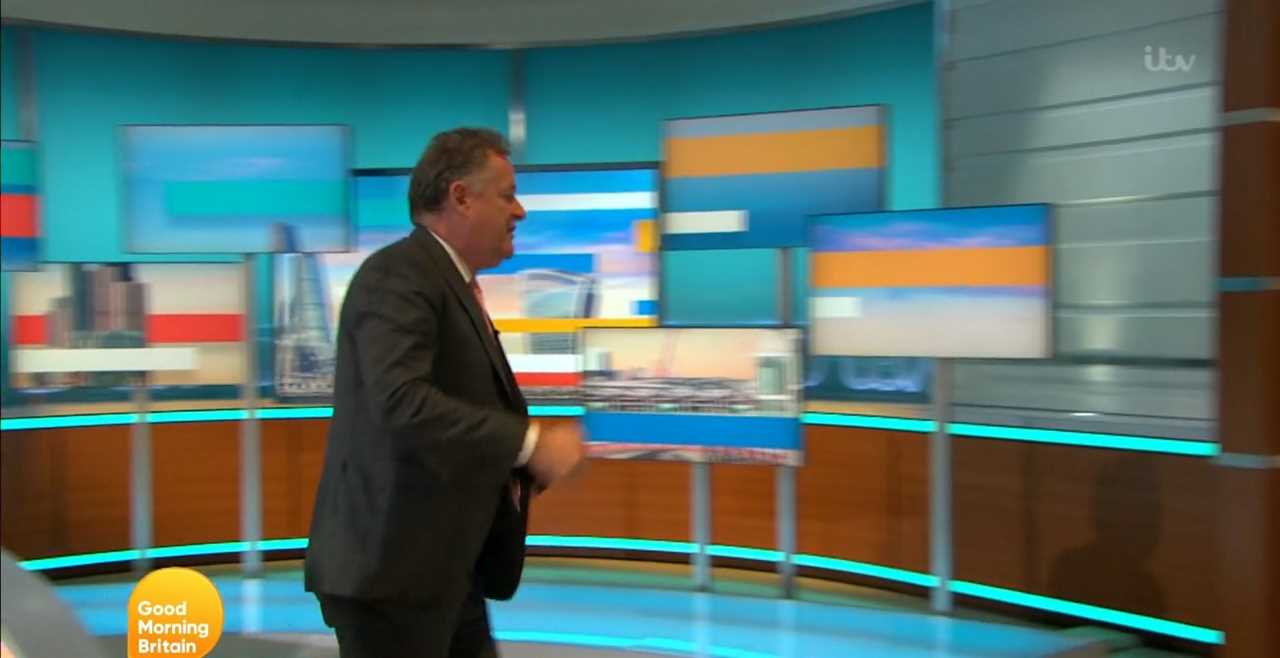 Piers stormed off set and has since refused to back down