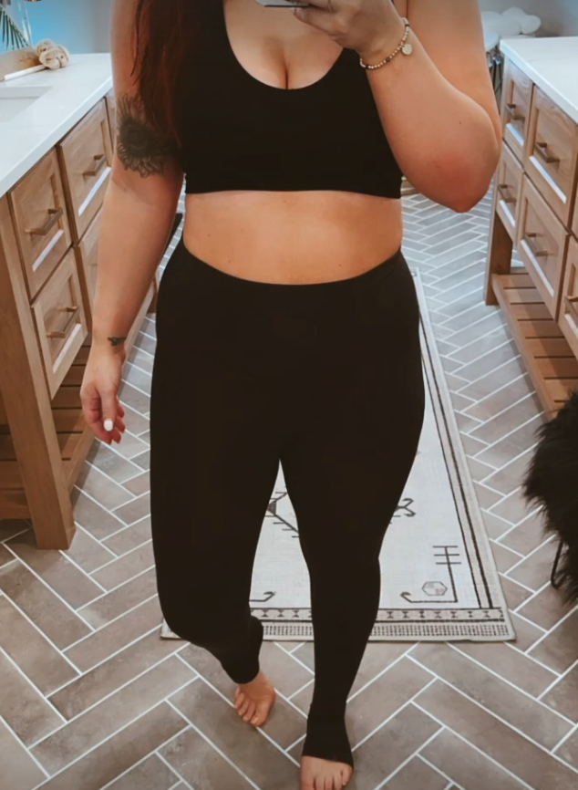 The 29-year-old has been candid about her post-baby figure