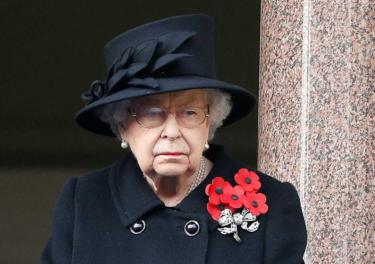 The Queen will pause and gaze over Prince Philip's coffin as it is lowered to its final resting place in a poignant last goodbye to her husband of 73 years