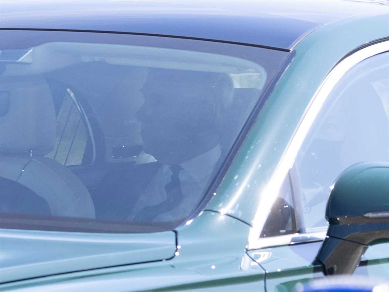 Prince Andrew arrives for his father's funeral