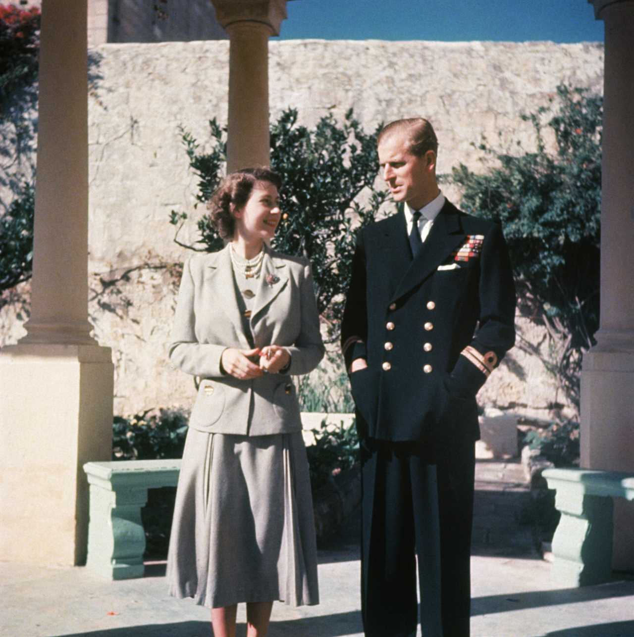 Queen Elizabeth II and Prince Philip in Malta back in 1950