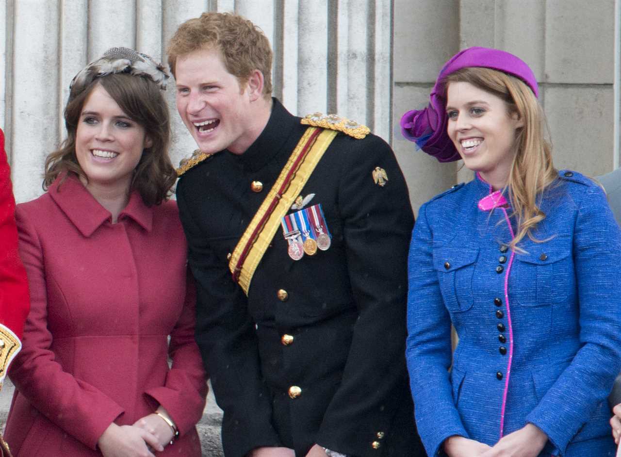 Eugenie and Beatrice are said to be close to Prince Harry