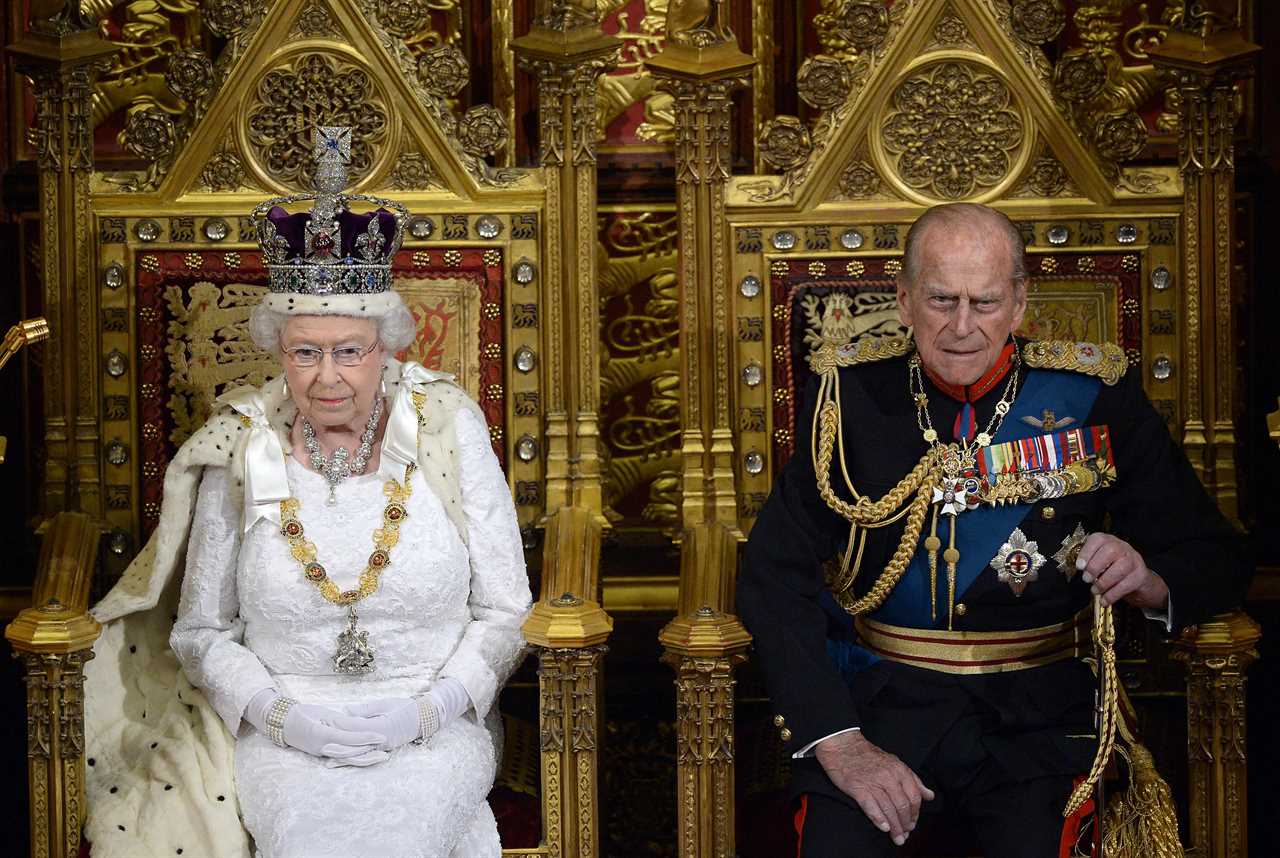 The Queen and Prince Philip pictured during the opening of Parliament in 2013