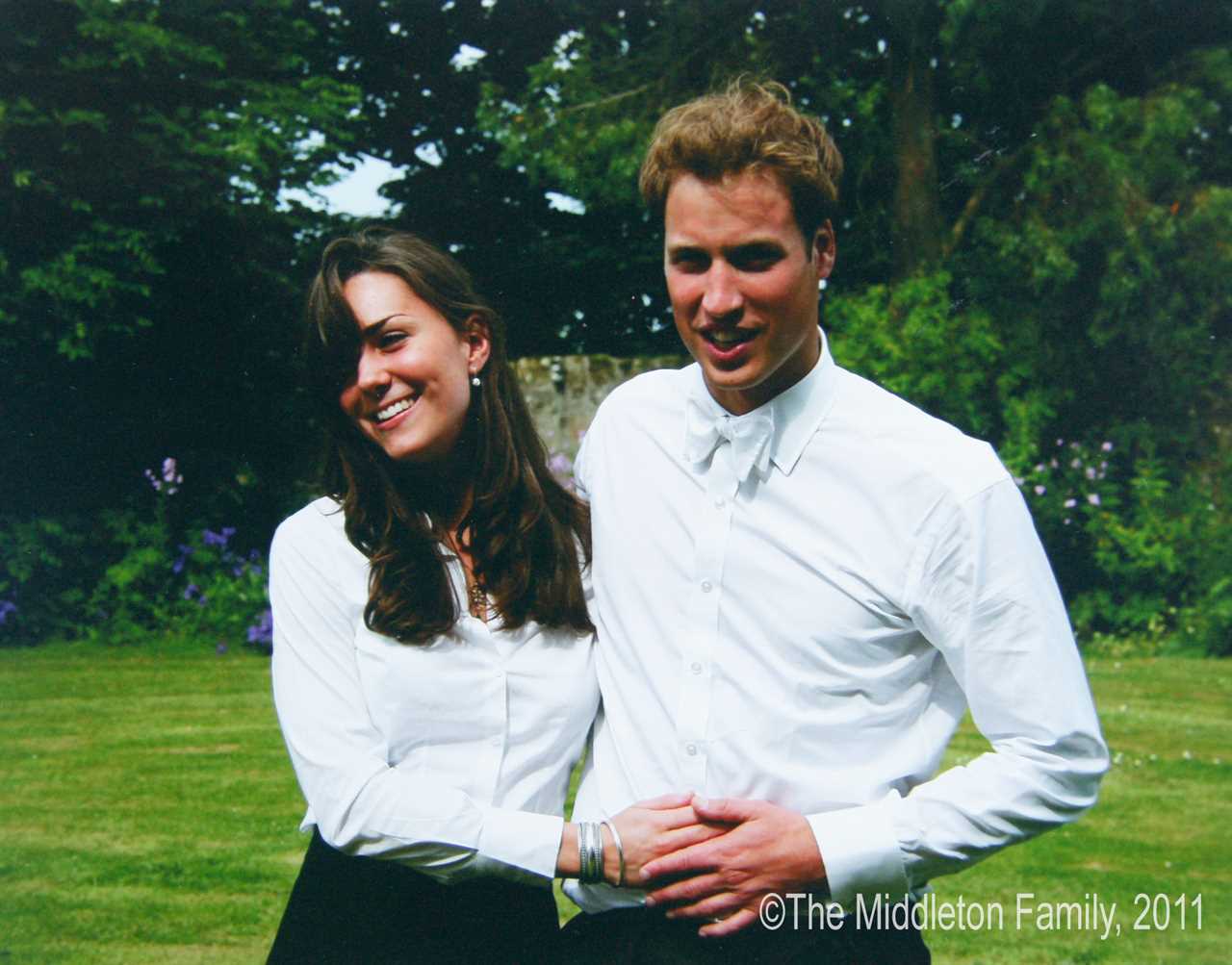 The pair, pictured in their university days, met at St Andrews 20 years ago