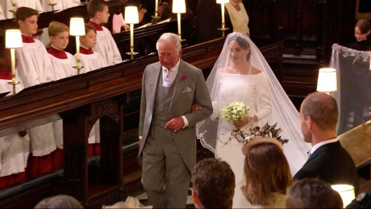 Prince Charles walked Meghan Markle dowm the aisle, with the pair striking up a strong bond