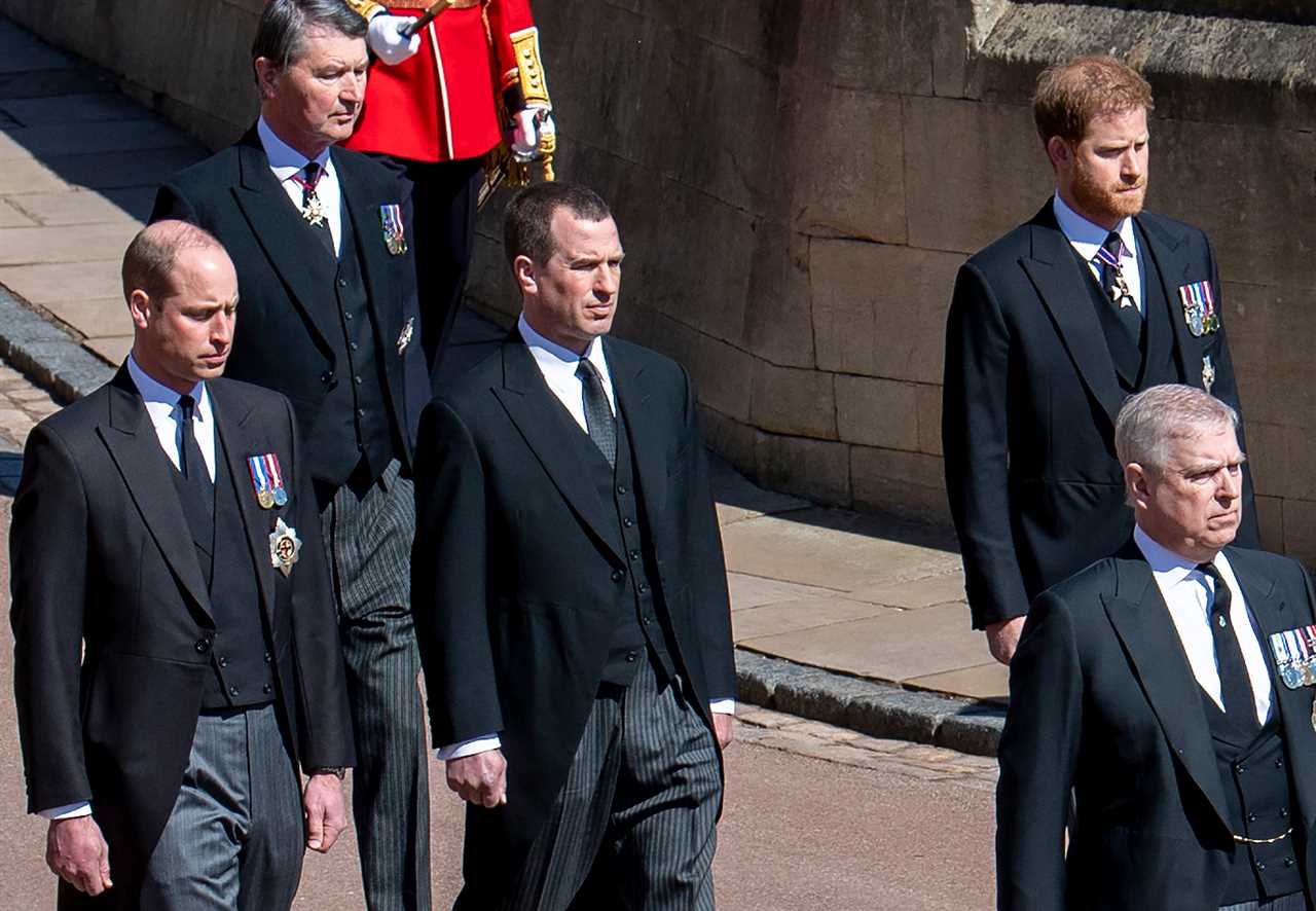 Prince William requested that Peter Phillips stand between him and his brother on the way to Prince Philip’s funeral