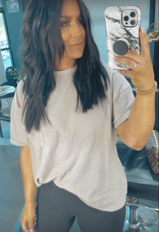 Chelsea Houska has dyed her hair dark brown