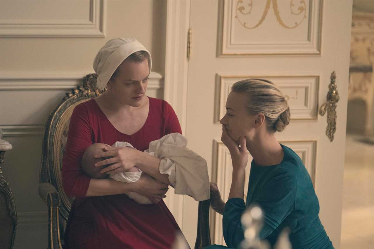 Yvonne Strahovski plays Serena Waterford in The Handmaid's Tale