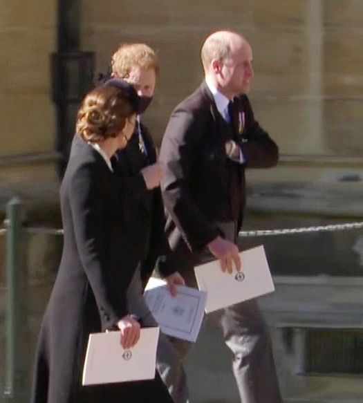 The brothers met face-to-face last when attending their grandfather's funeral at Windsor