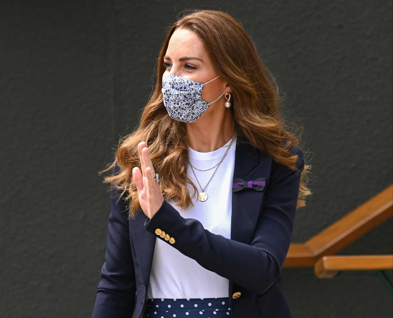 Catherine, Duchess of Cambridge, took to the Royal Box at Wimbledon this morning as Andy Murray prepares for his clash with Denis Shapovalov