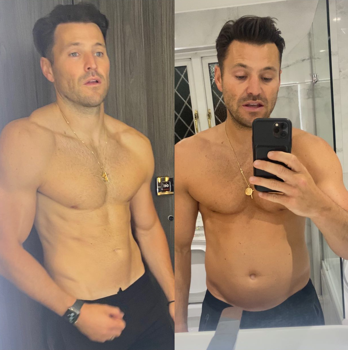 Mark shared this before and after snap