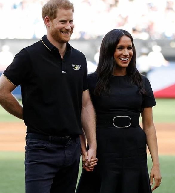 The Royal Family Instagram account shared a couples snap of Meghan and Harry
