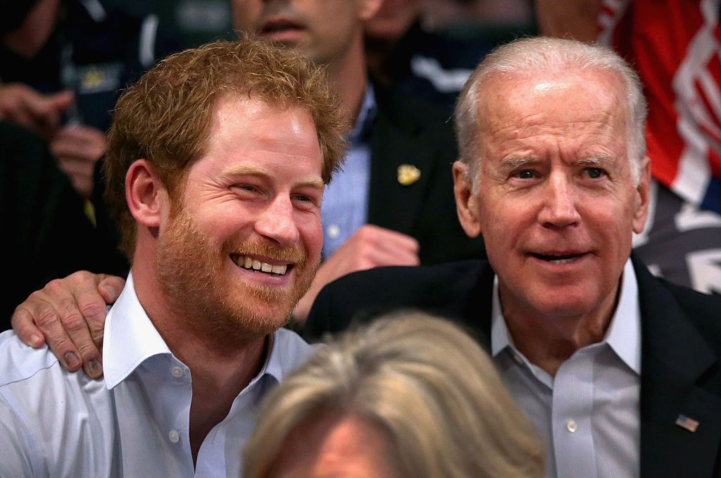 Prince Harry is good friends with the Biden family