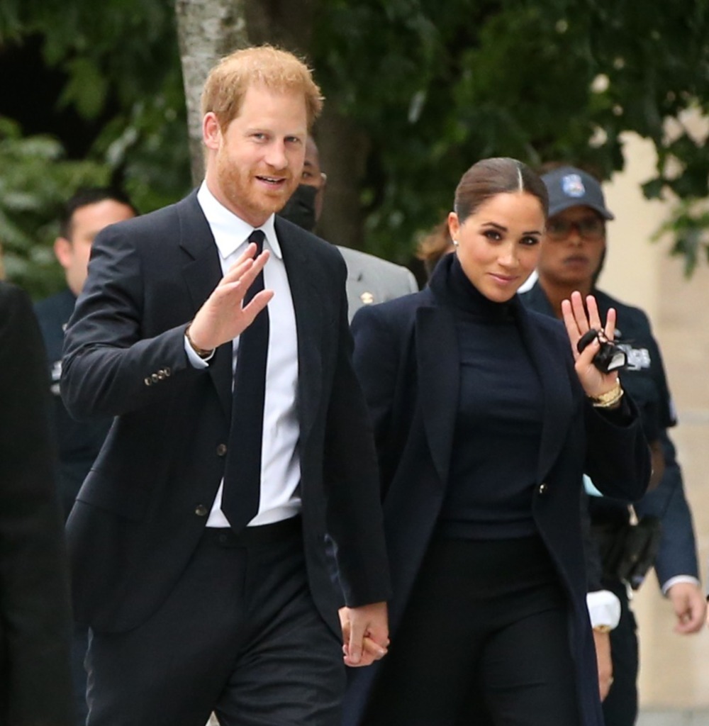 Meghan and Harry arrived in New York today for their meeting with the Mayor