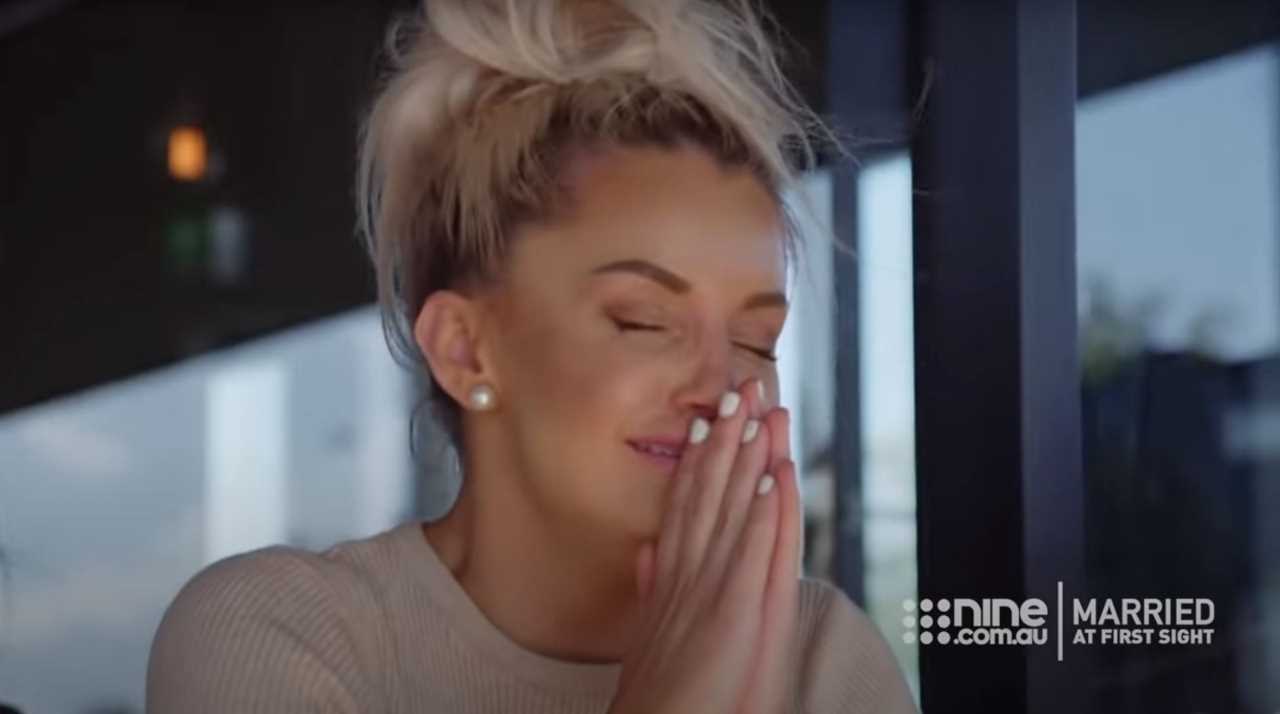 Married At First Sight's Samantha Harvey is left fighting back the tears when her husband Cameron Dunne admits she's not his type