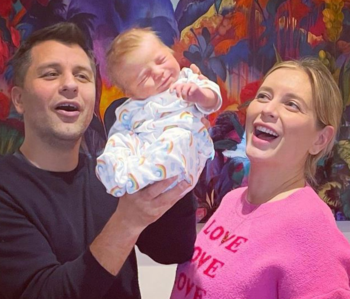 Pasha Kovalev and Rachel Riley have shown the world their second child - baby girl Noa