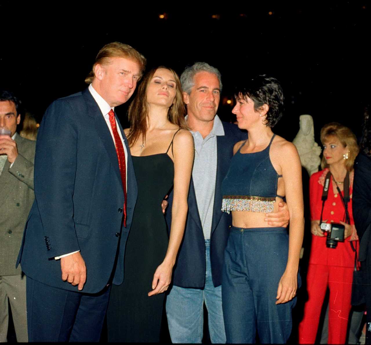 Epstein parties with Donald and Melania Trump and then girlfriend Ghislaine Maxwell