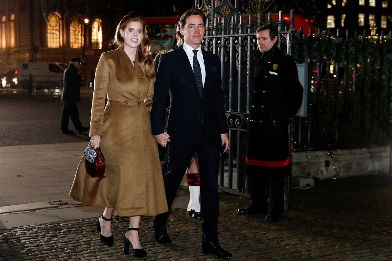 Britain's Princess Beatrice and her husband Edoardo Mapelli Mozzi