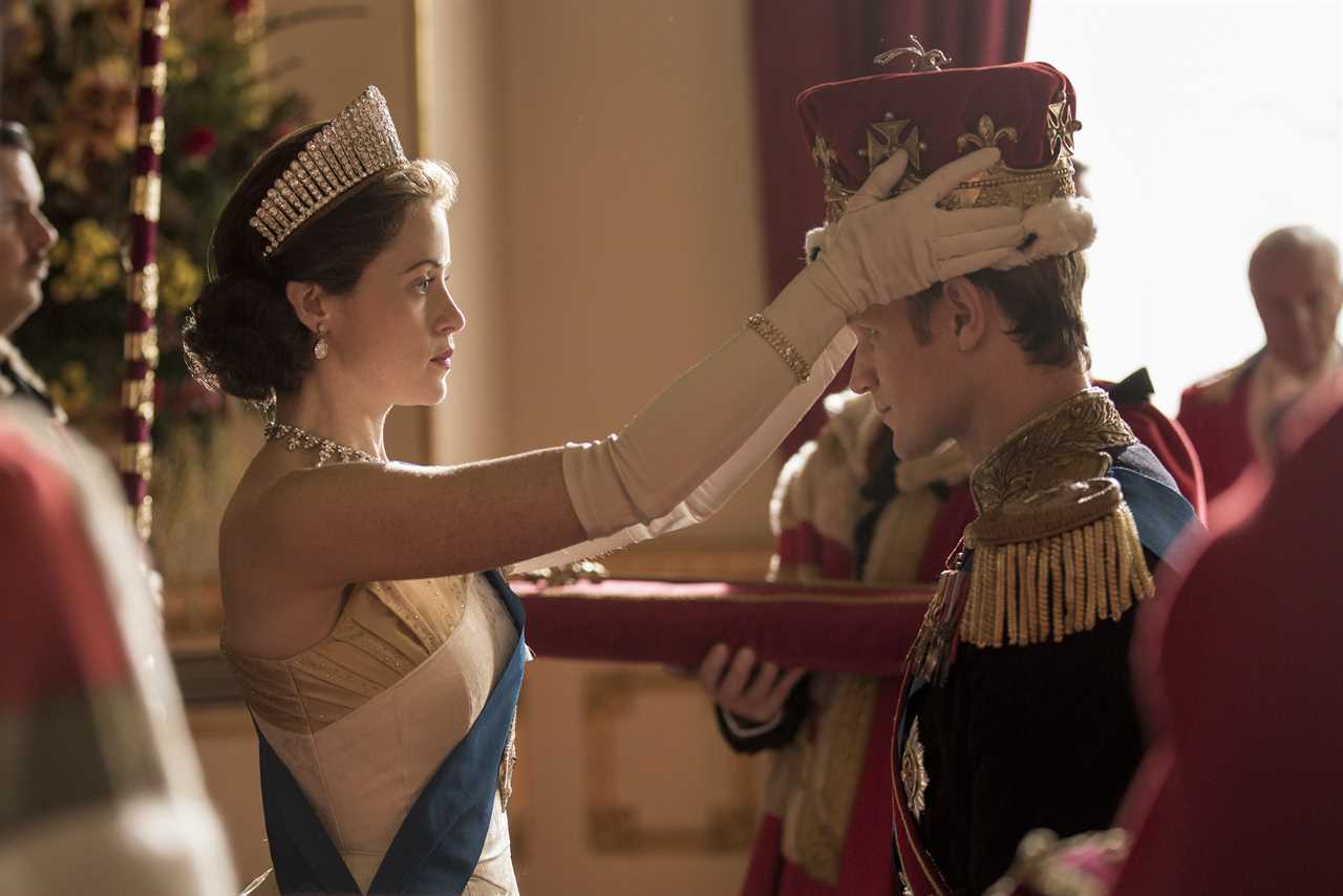 Claire Foy played the Queen alongside Matt Smith who played Prince Philip