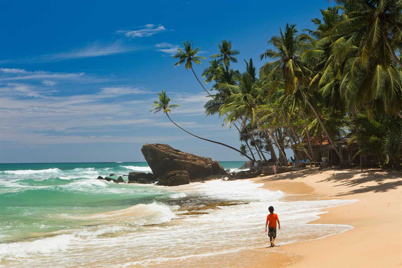 Unawatuna beach, Sri Lanka