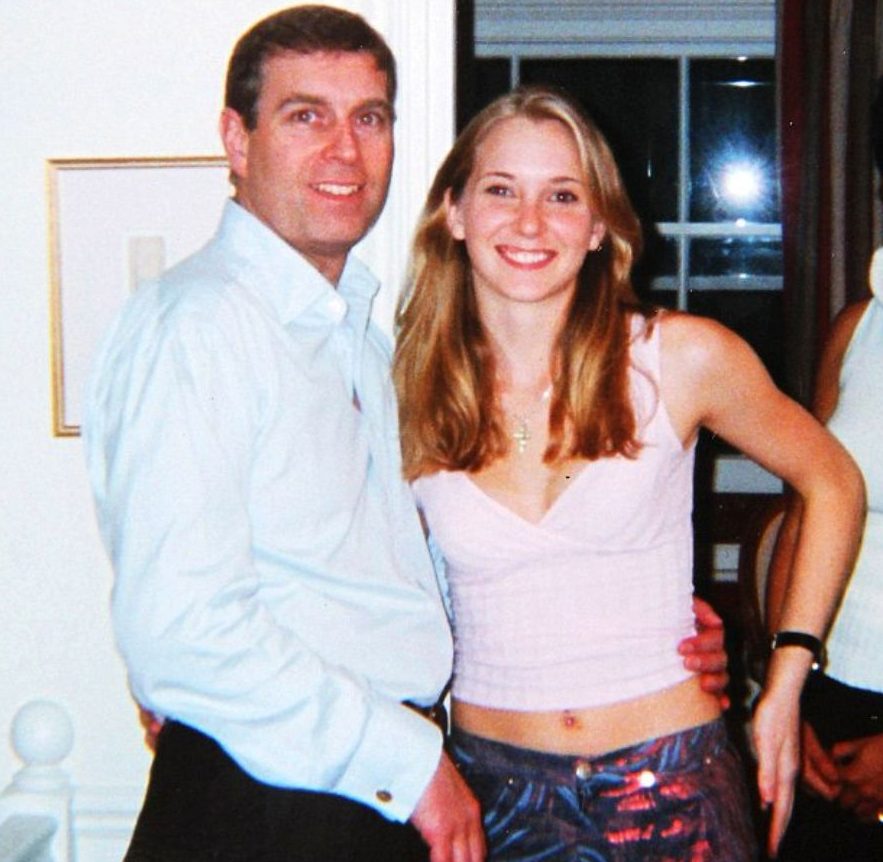 Andrew is pictured with Epstein’s alleged ‘sex slave’ Virginia Roberts Giuffre when she was 17