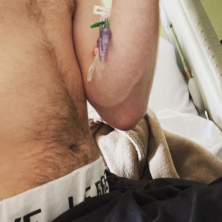 He revealed on social media that he'd been in hospital with a mystery illness