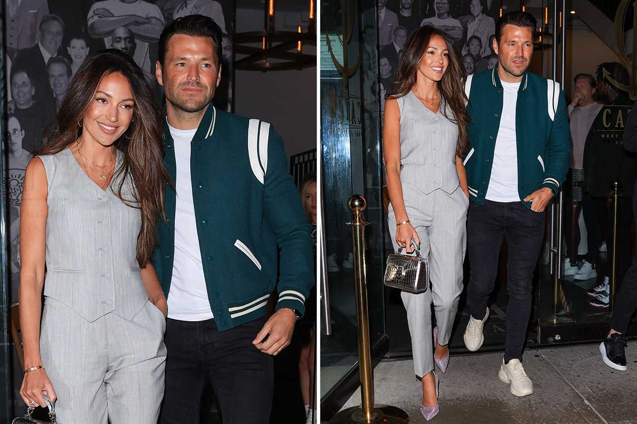Michelle Keegan shows off her LA tan in minidress for girls night out
