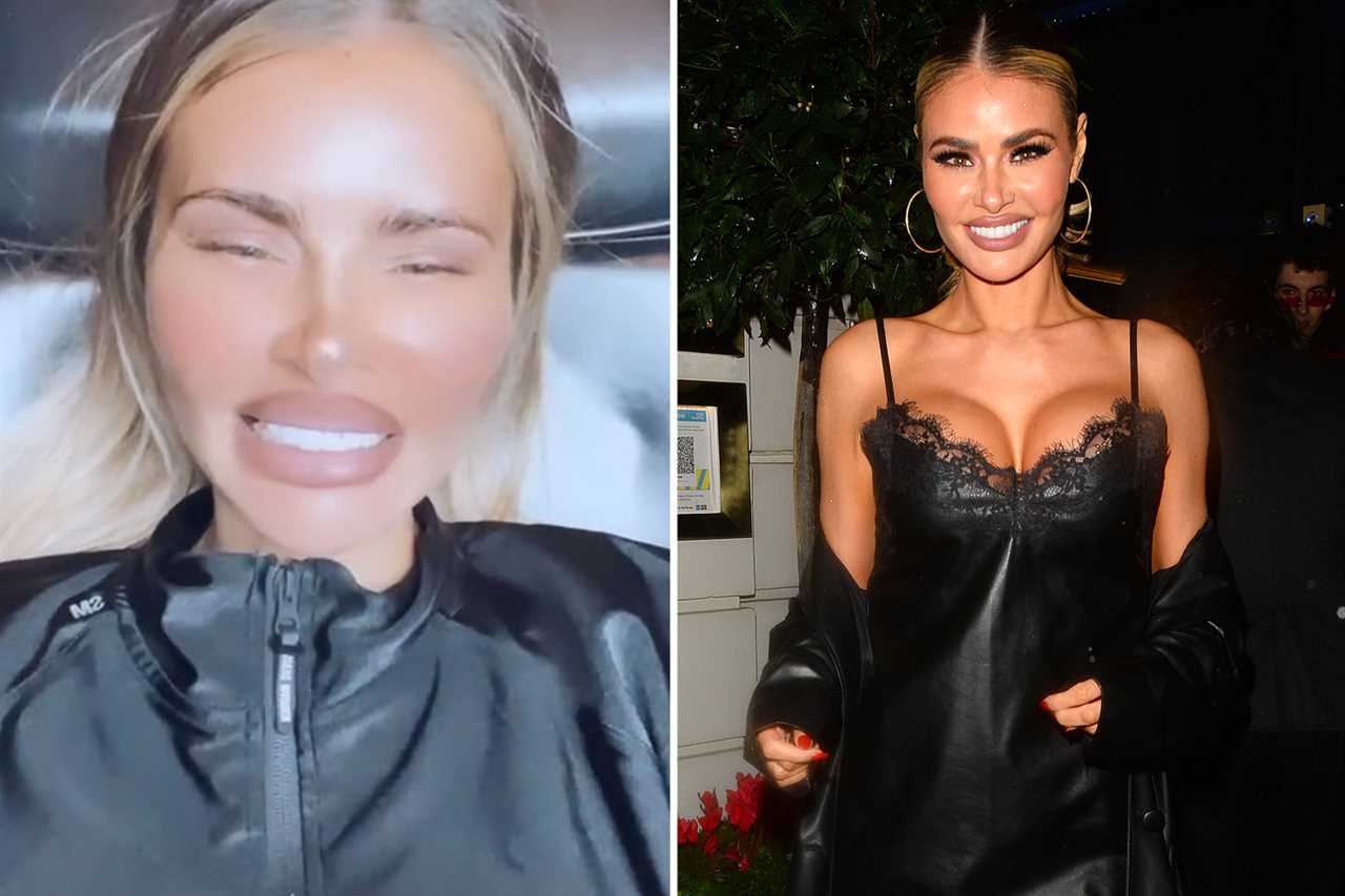 Towie’s Chloe Sims looks incredible in black PVC dress on night out