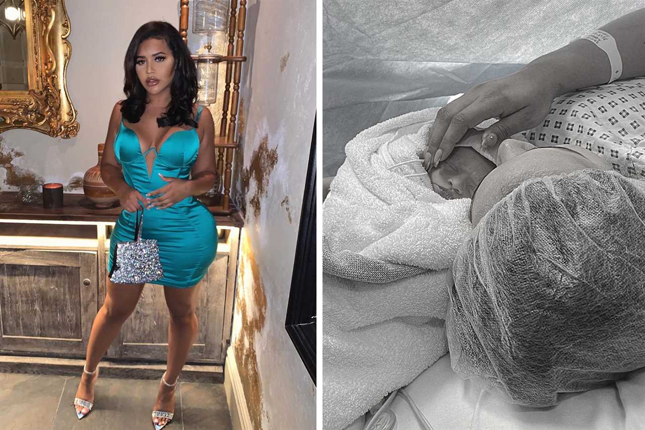 Reality star Lateysha Grace rushes premature baby back to hospital as she struggles to breathe