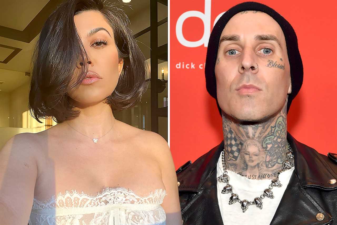 Kourtney Kardashian & fiancé Travis Barker MAKE OUT in major PDA for couple’s Oscars red carpet debut