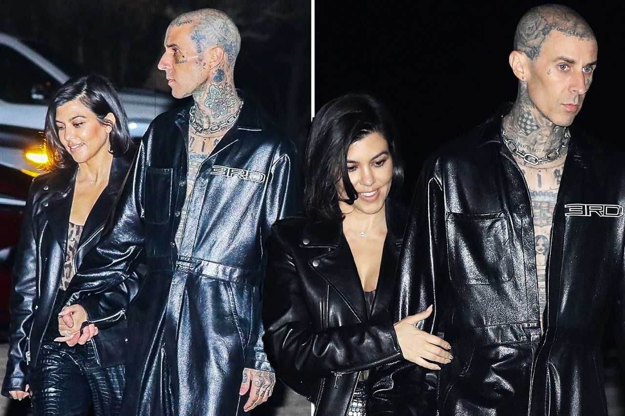 Kourtney Kardashian & fiancé Travis Barker MAKE OUT in major PDA for couple’s Oscars red carpet debut