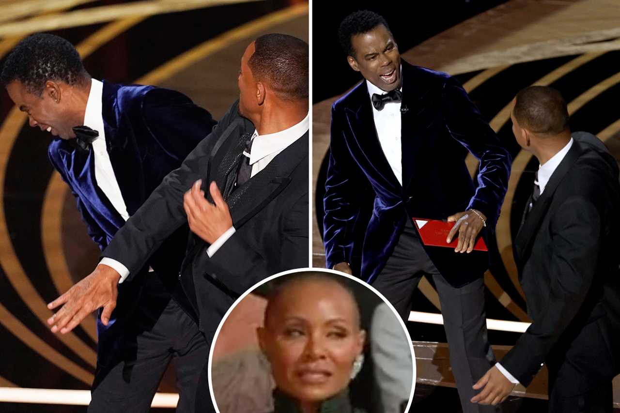 Will Smith LAUGHED at Chris Rock’s Jada joke before storming on stage and slapping him