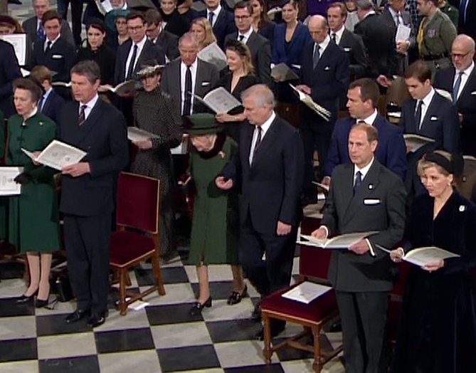 The Queen, Princess Anne and Camilla are all wearing green at Prince Philip’s thanksgiving service for a touching reason