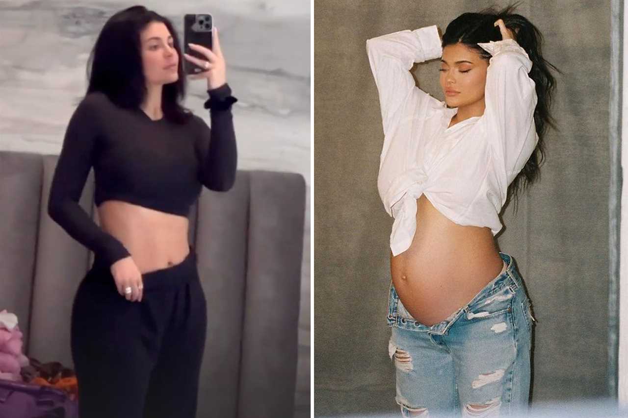 Kardashian fans accuse Kylie Jenner of editing video flaunting her abs just two months after giving birth to son