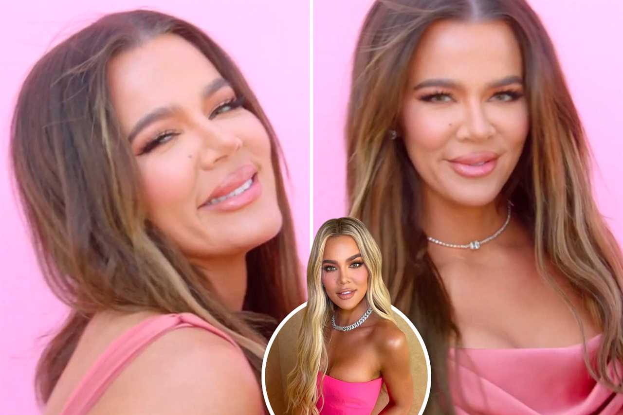 Khloe Kardashian shows her ‘pin thin’ frame in skintight dress for Hulu group photo as fans think she’s ‘way too skinny’