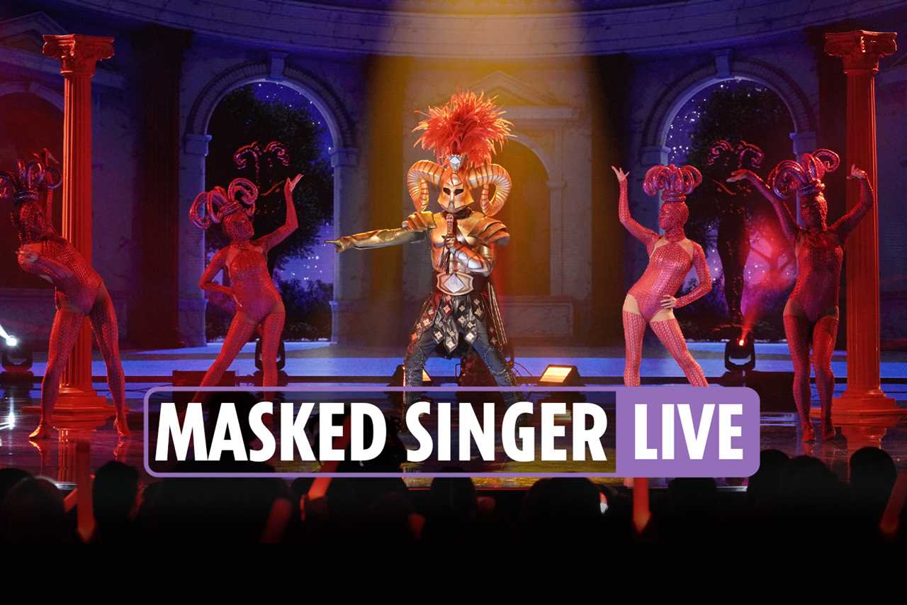 Martine McCutcheon and Denise Van Outen look incredible as they flash their long legs during The Masked Singer Live