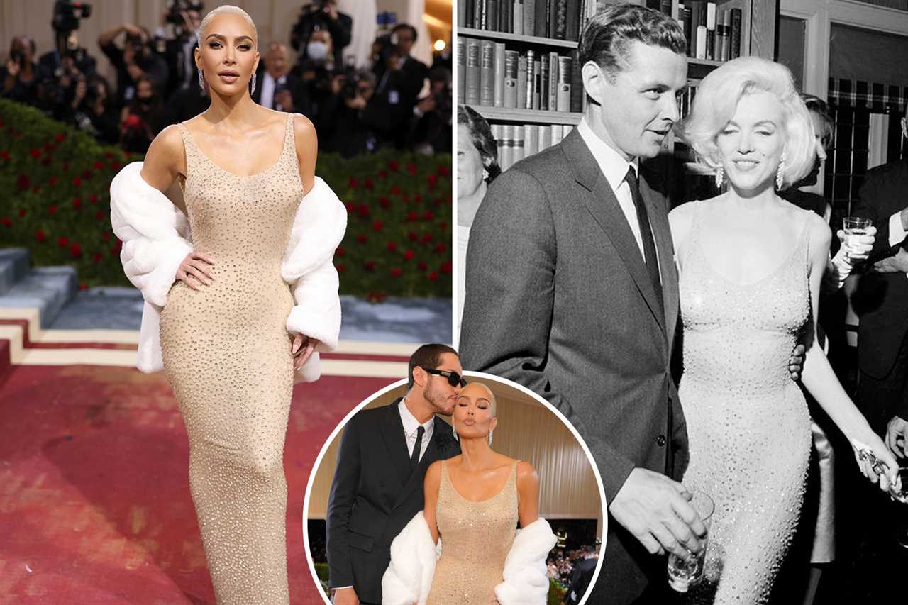 Kim Kardashian slammed for ‘not being able to walk’ in Marilyn Monroe’s dress at Met Gala & gets help from Pete Davidson