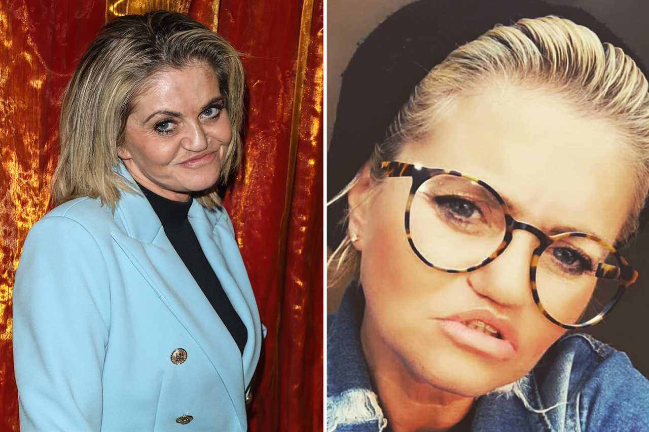 Danniella Westbrook looks completely unrecognisable as she poses in throwback snap with TV legend