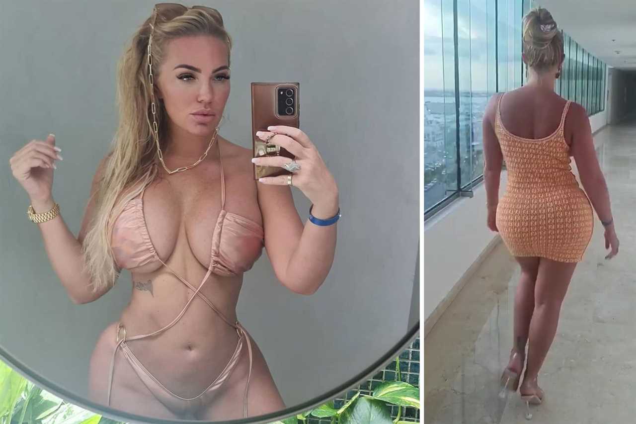 Aisleyne Horgan-Wallace shows off results of bum lift surgery in mesh jumpsuit after terrifying go-kart smash