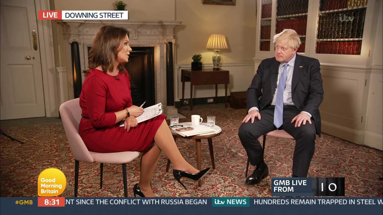 It came at the end of his telly interview with Good Morning Britain today