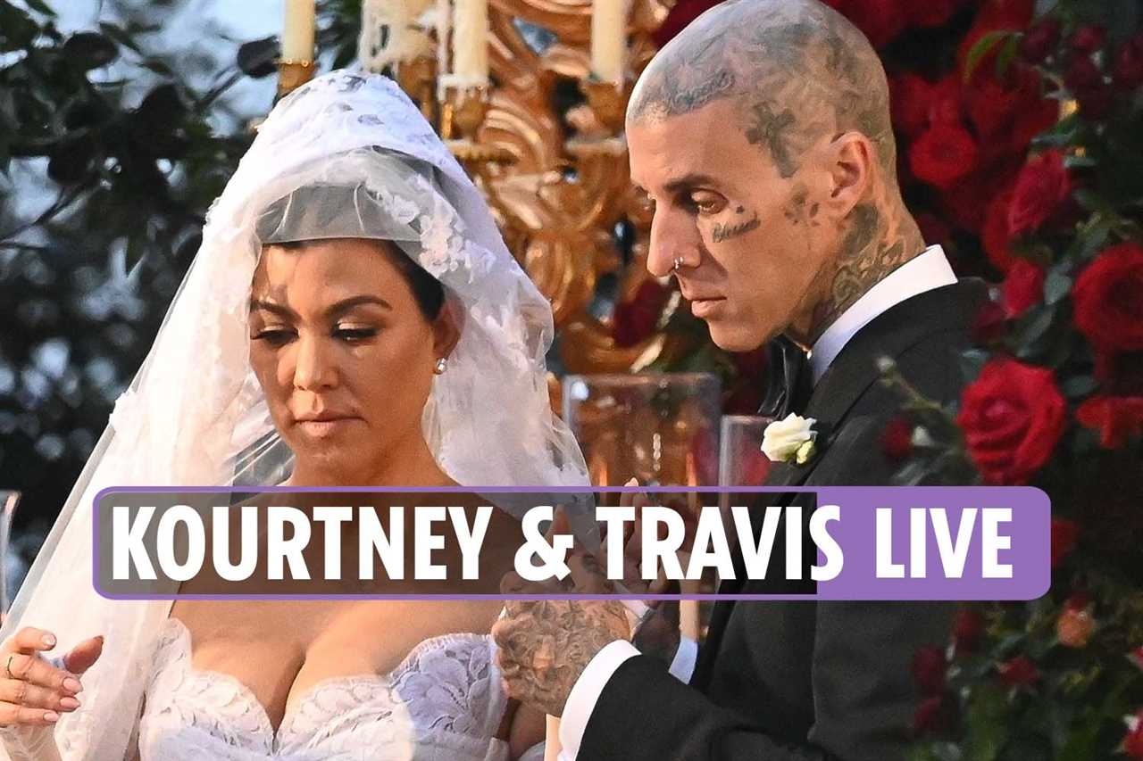 Kourtney Kardashian’s son Mason, 12, DID attend wedding to Travis Barker after fans spotted he was ‘missing’ from pics