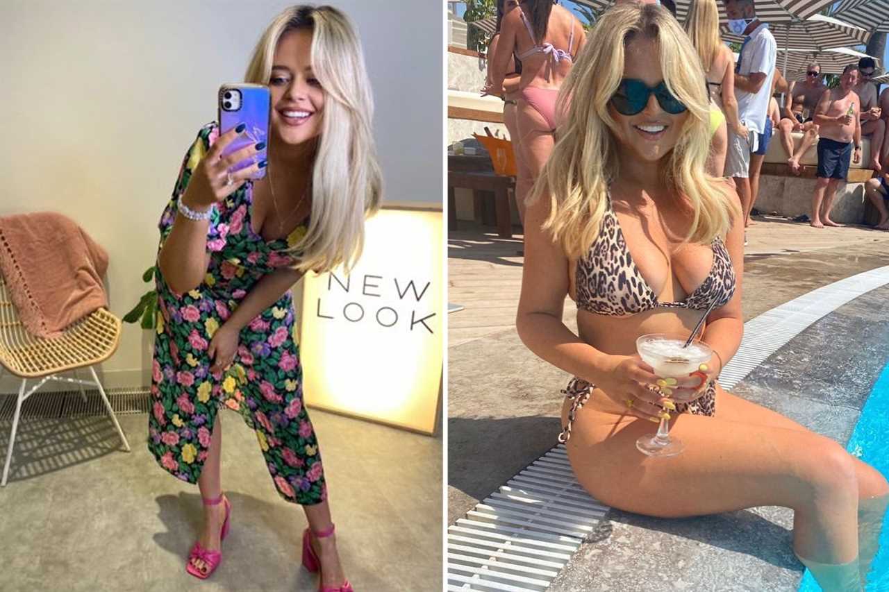Emily Atack looks stunning without any make-up as she reveals hair makeover