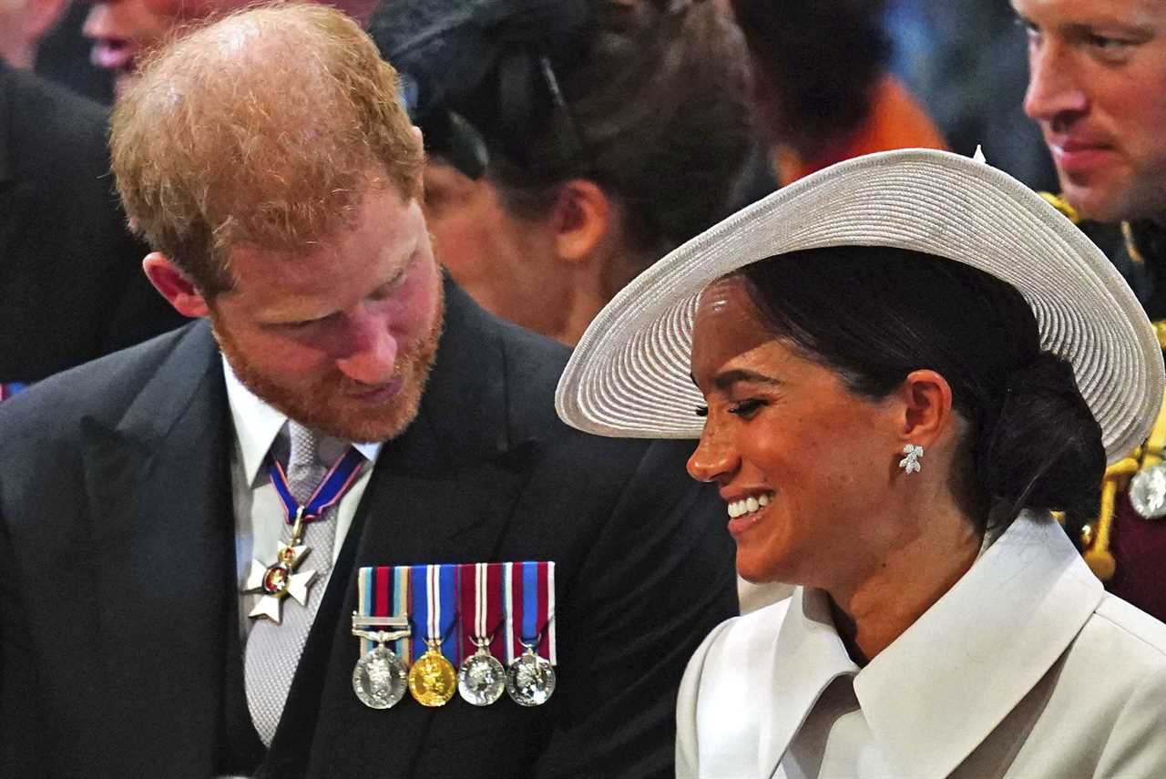 ‘Anxious’ Harry is ‘like a dog with a tail between his legs’ at thanksgiving service, says body language expert