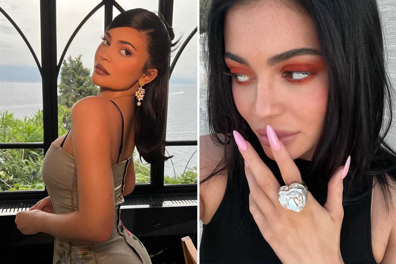 Kylie Jenner shows off her flat stomach in skintight black dress on luxury Utah trip away from Travis Scott & two kids